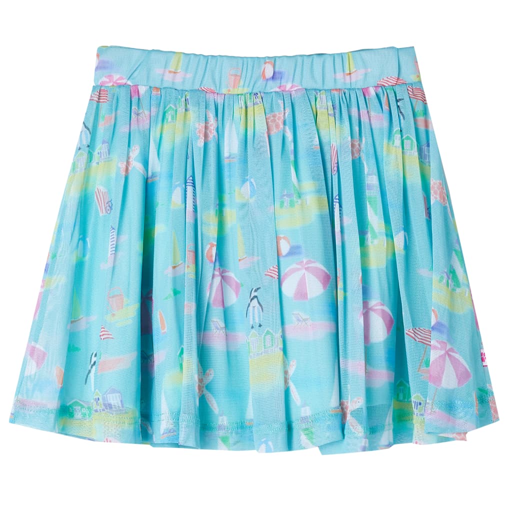VidaXL Kinderrock plissiert 104 Hellseeblau