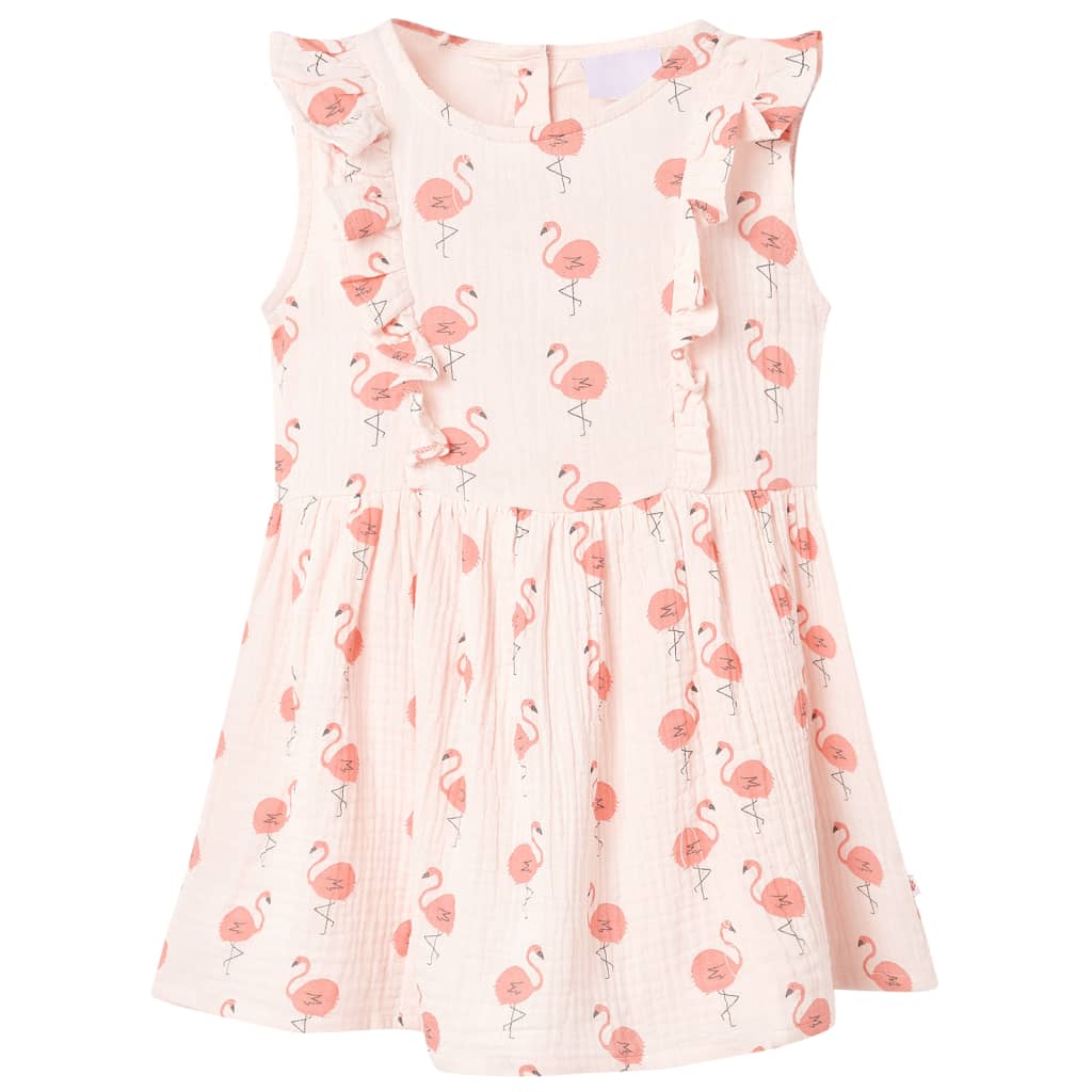 VidaXL Kinderkleid mit Rüschen 104 Zartrosa
