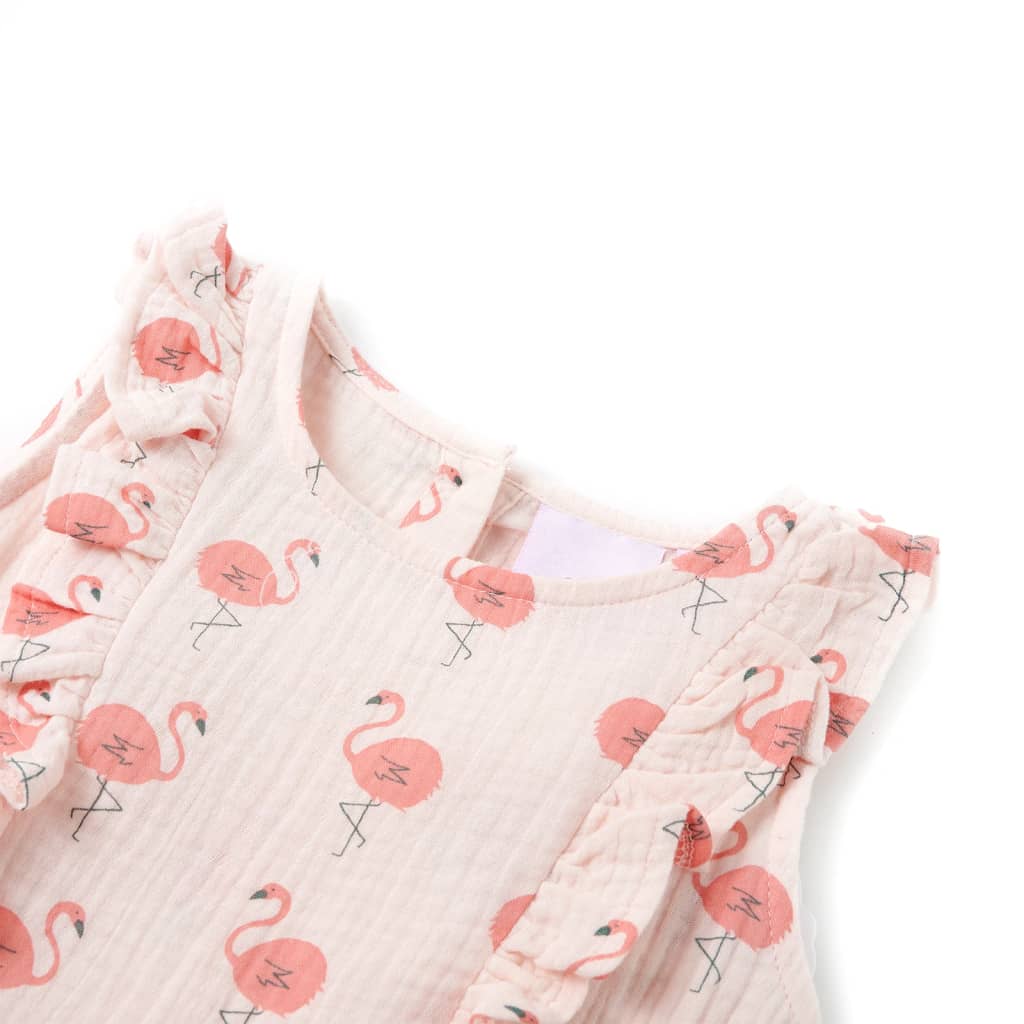 VidaXL Kinderkleid mit Rüschen 104 Zartrosa