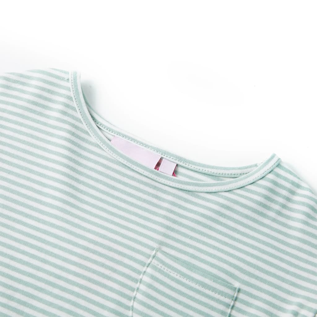 VidaXL Kinderkleid mit Rüschen an den Ärmeln 104 Mint