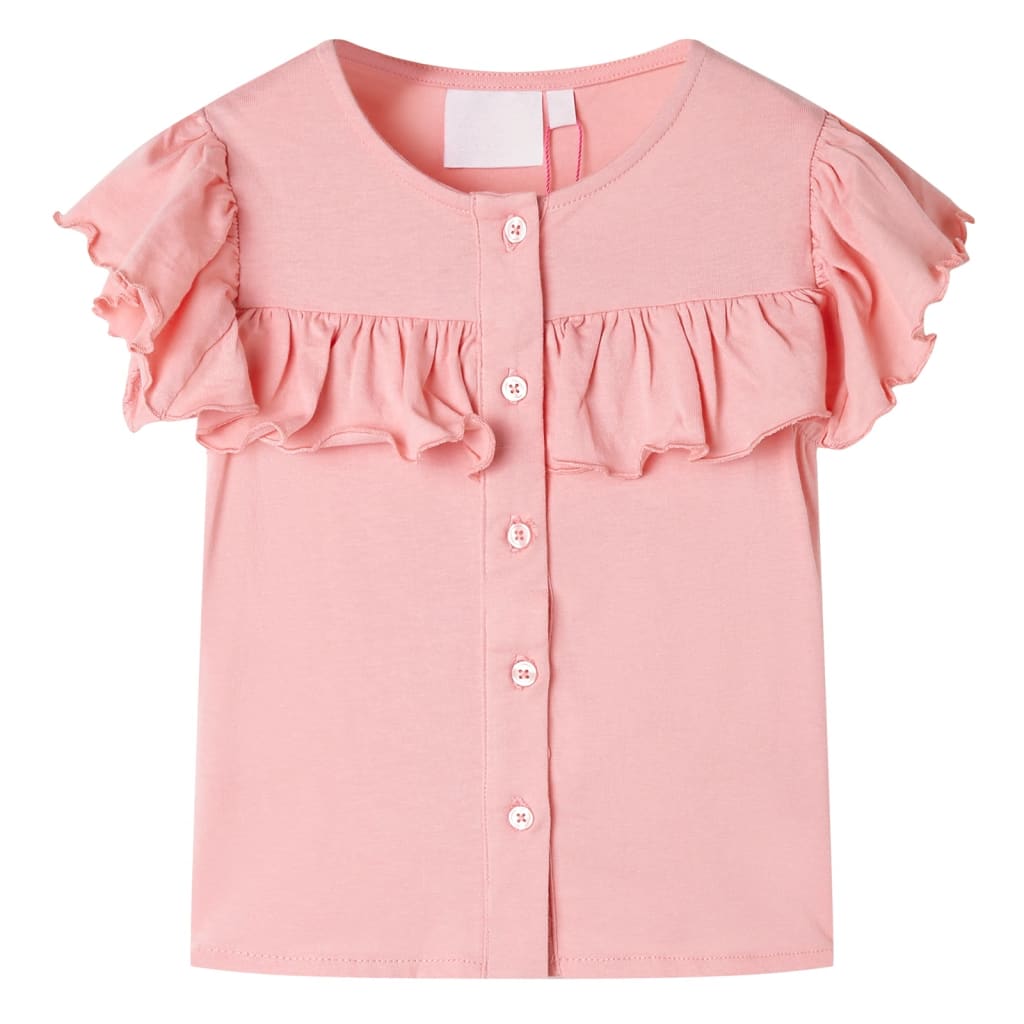 VidaXL Kindershirt 128 mittelrosa