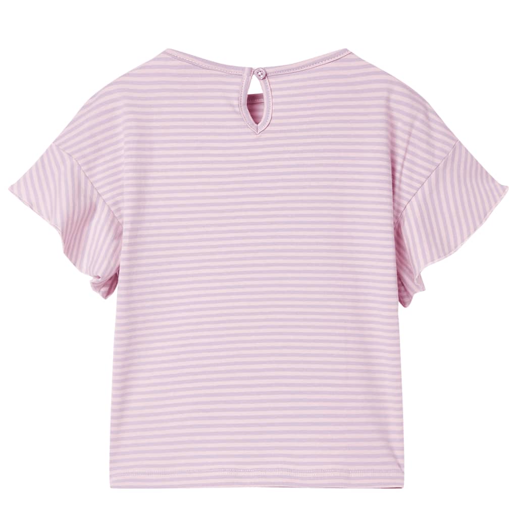 VidaXL Kindershirt mit Ärmeln mit Rüschen 92 Flieder
