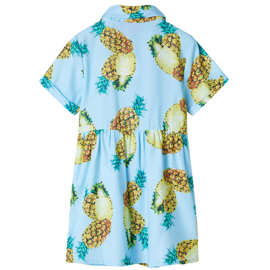 VidaXL Kinderkleid 116 Blau