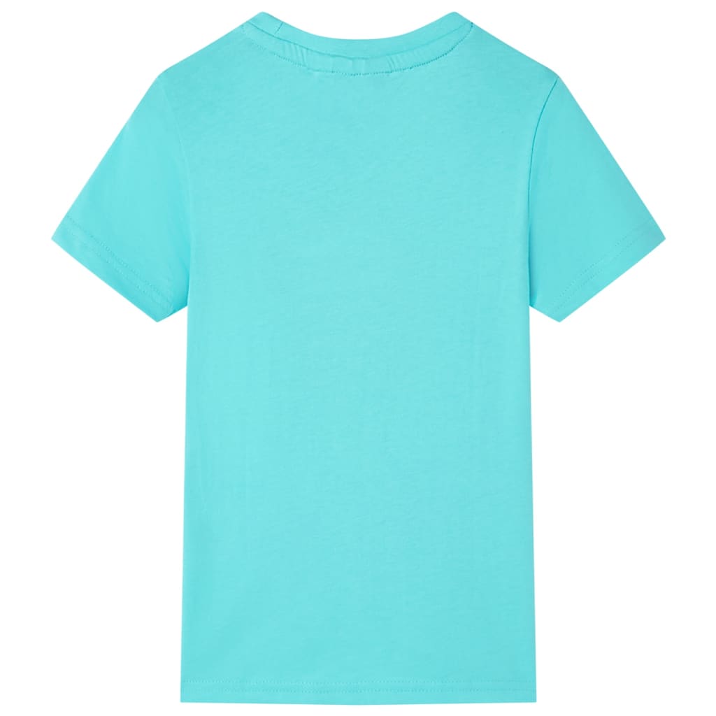 VidaXL Kindershirt mit kurzen Ärmeln 128 Meeresblau