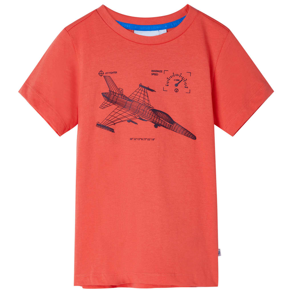 VidaXL Kindershirt 128 hellrot