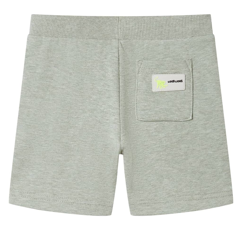 Vidaxl Kindershorts mit Kordelzug 116 gemischtes helles Khaki