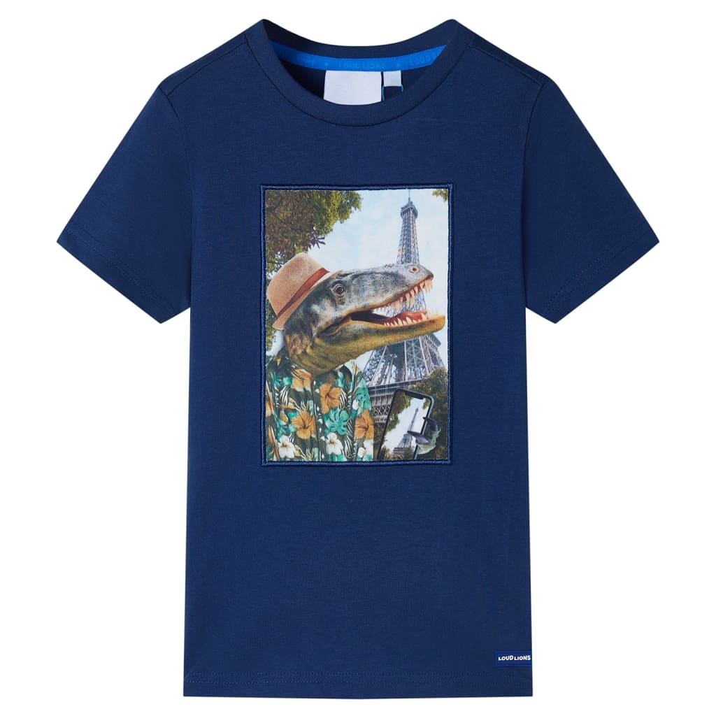 VidaXL Kindershirt 140 dunkelblau