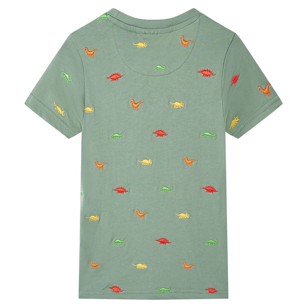 VidaXL Kindershirt mit kurzen Ärmeln 104 Khaki