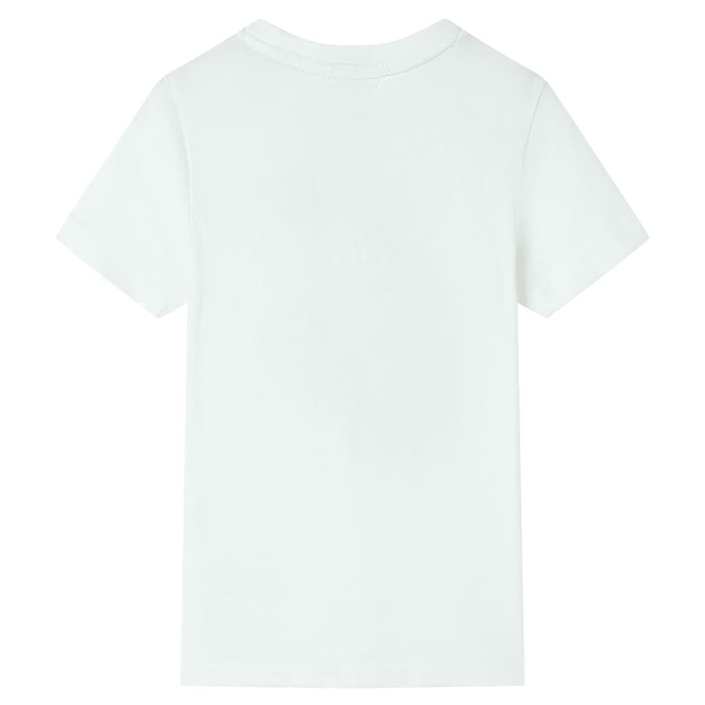 VidaXL Kindershirt mit kurzen Ärmeln 92 Ecru