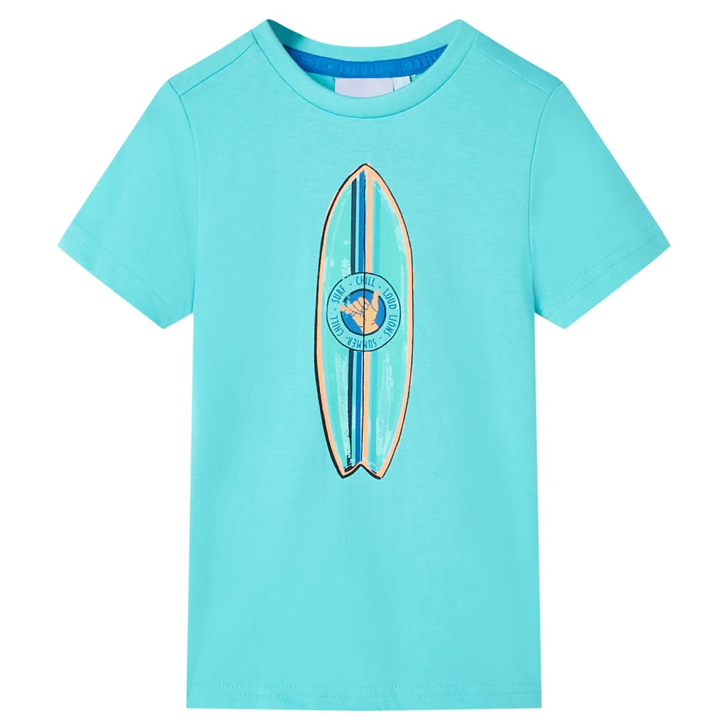 VidaXL Kindershirt mit kurzen Ärmeln 116 Meeresblau