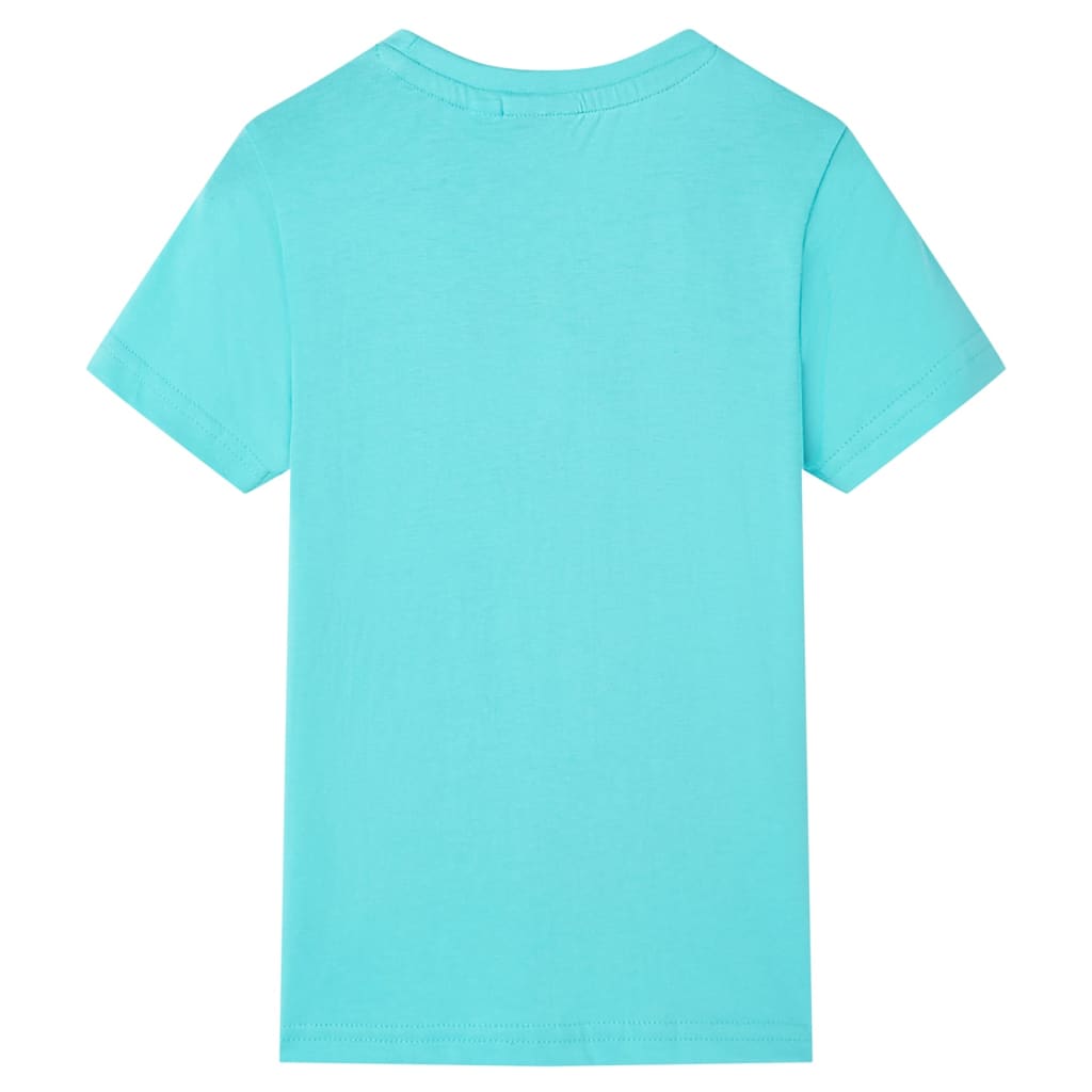 VidaXL Kindershirt mit kurzen Ärmeln 128 Meeresblau
