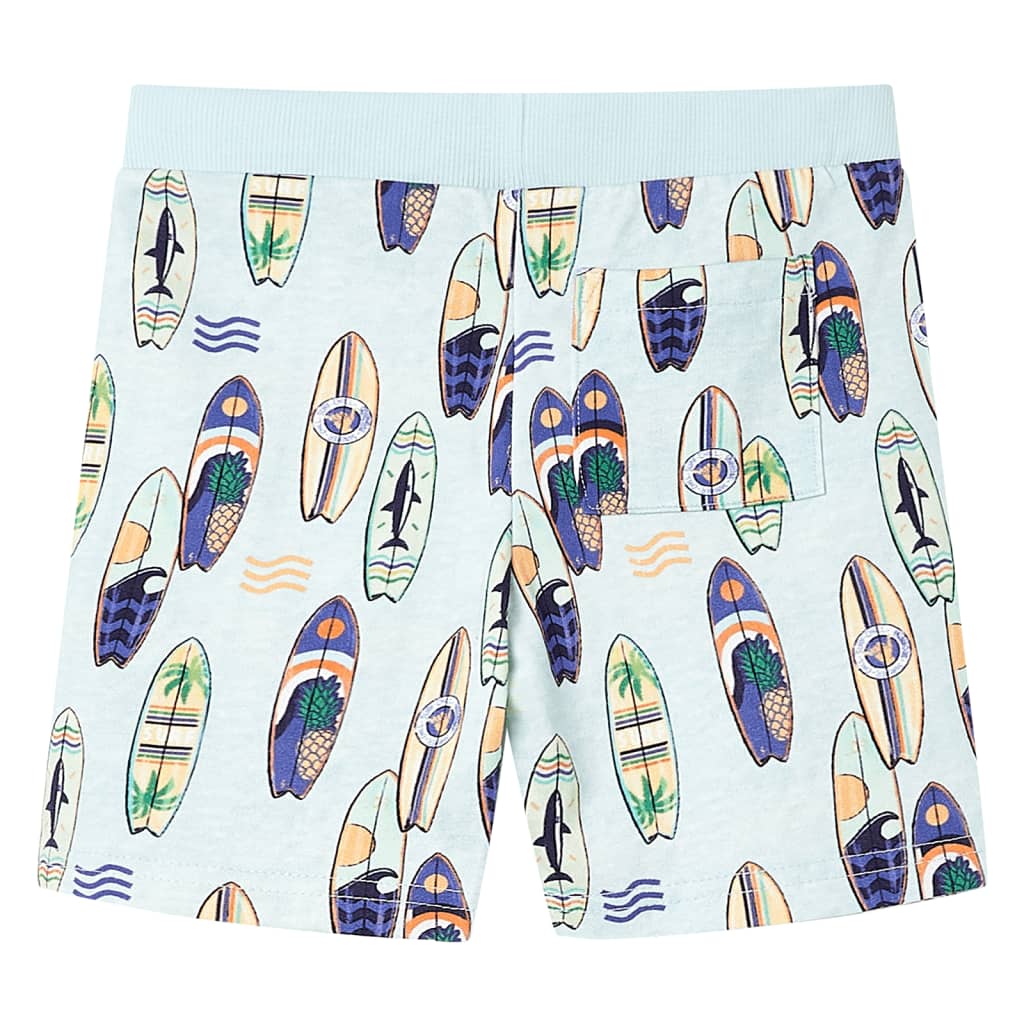 VidaXL Kindershorts mit Kordelzug 92 melange soft blue