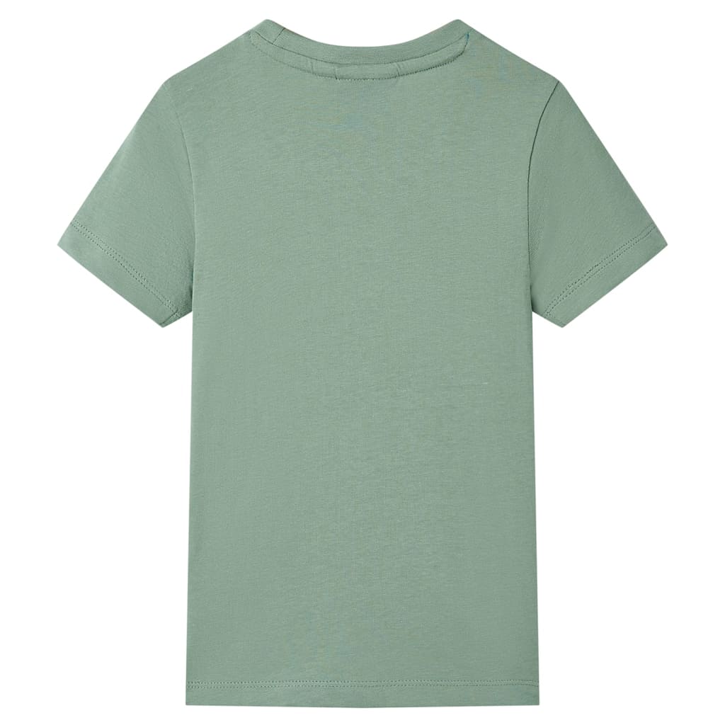 VidaXL Kindershirt mit kurzen Ärmeln 92 Khaki