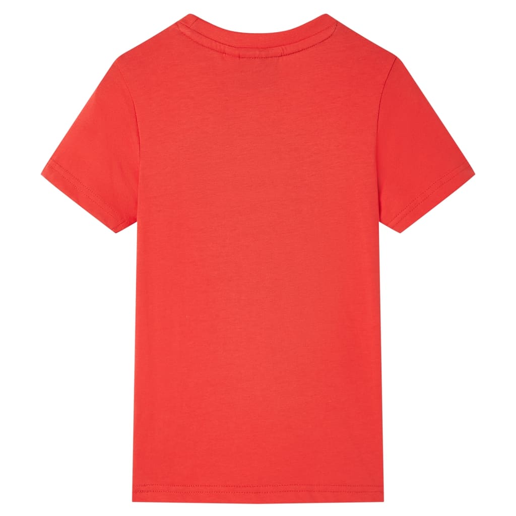 VidaXL Kindershirt mit kurzen Ärmeln 92 rot