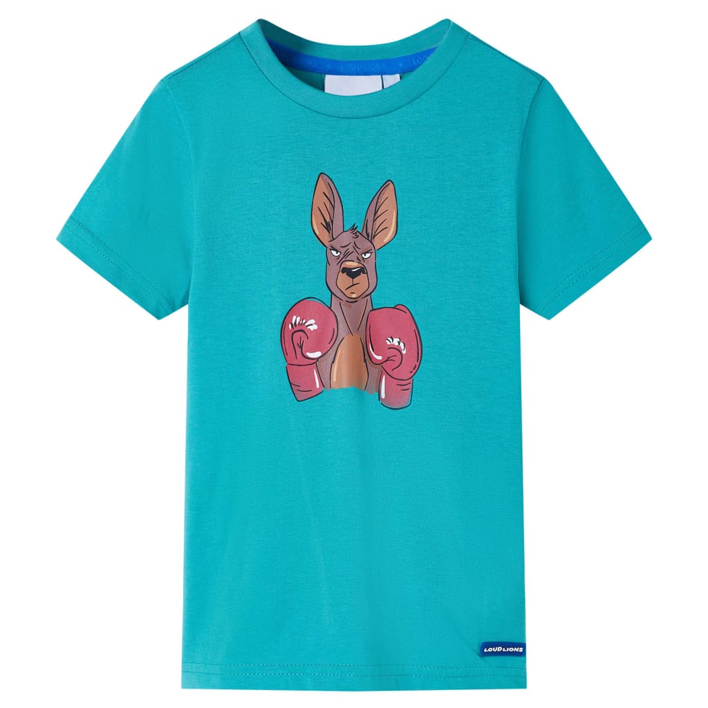 VidaXL Kindershirt mit kurzen Ärmeln 92 dunkles Mint