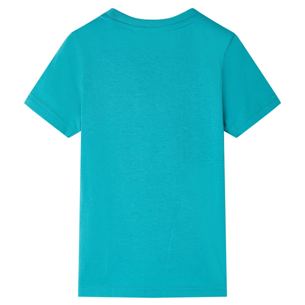 VidaXL Kindershirt mit kurzen Ärmeln 140 dunkles Mint