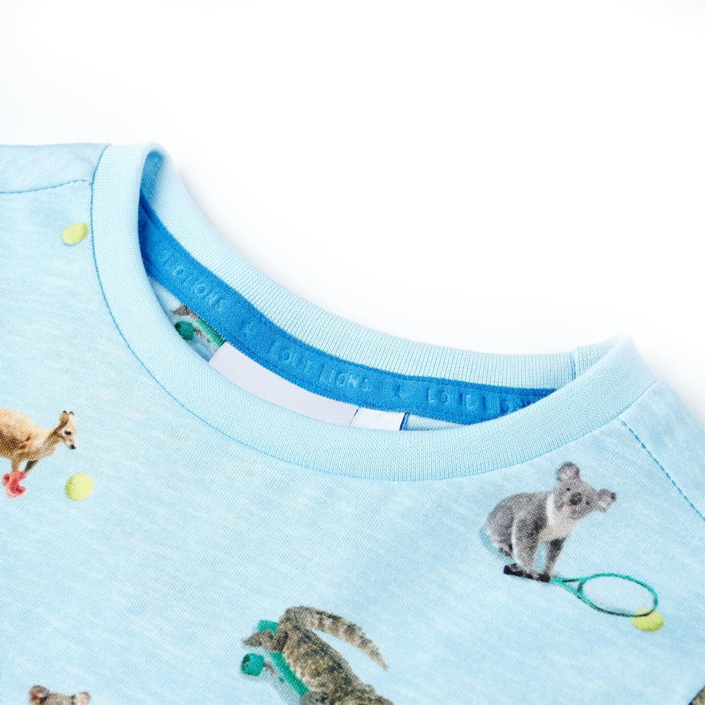 VidaXL Kindershirt 92 Hellblau gemischt