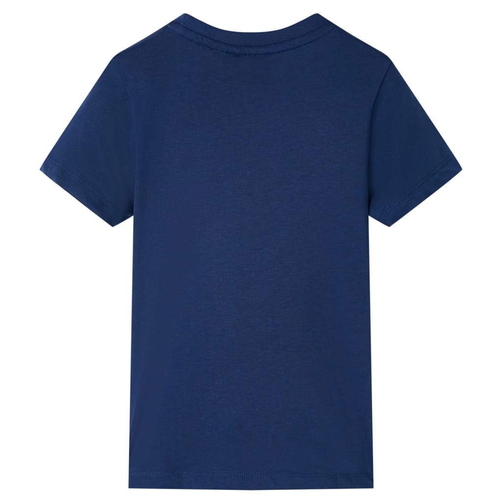 VidaXL Kindershirt mit kurzen Ärmeln 92 dunkelblau