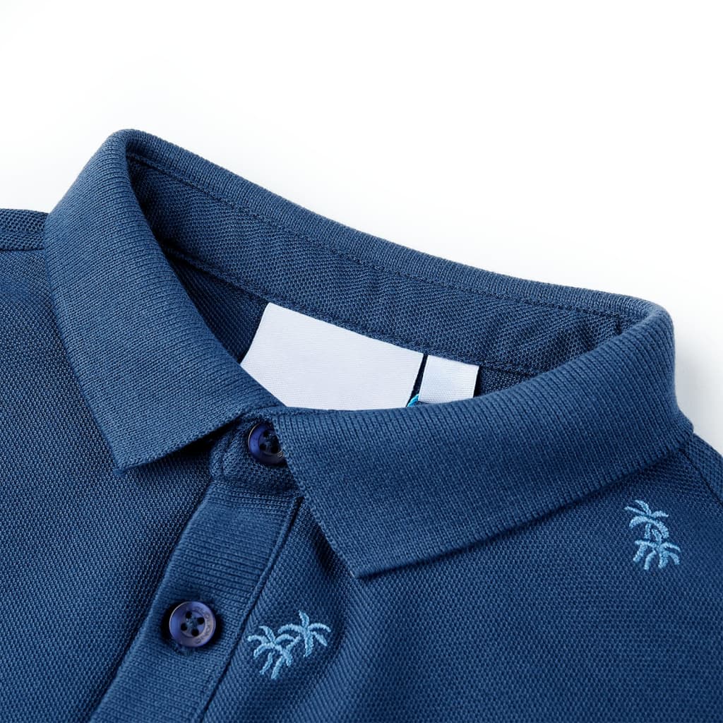 VidaXL Kinderpoloshirt 92 dunkelblau