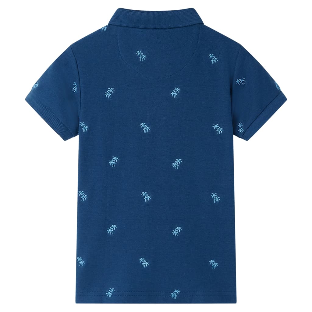 VidaXL Kinderpoloshirt 104 dunkelblau