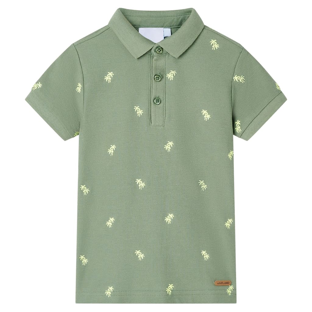 VidaXL Kinder-Poloshirt 92 Khaki