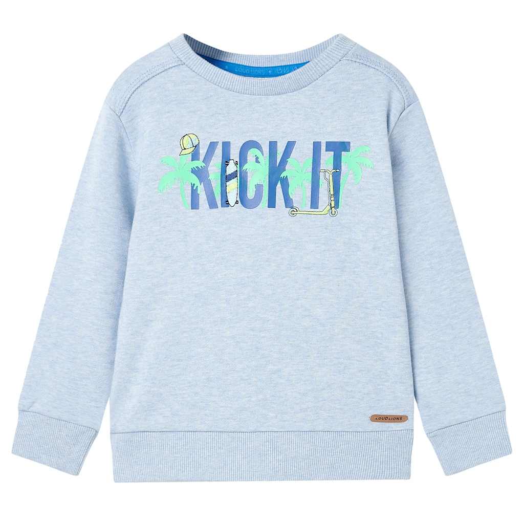 VidaXL Kinderpullover 128 gemischtes zartes Blau