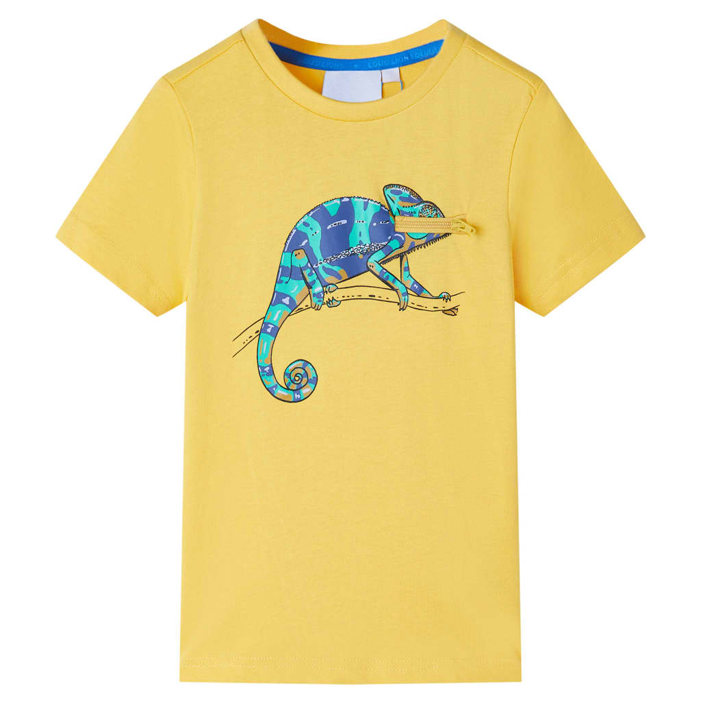 VidaXL Kindershirt mit kurzen Ärmeln 92 hellocker