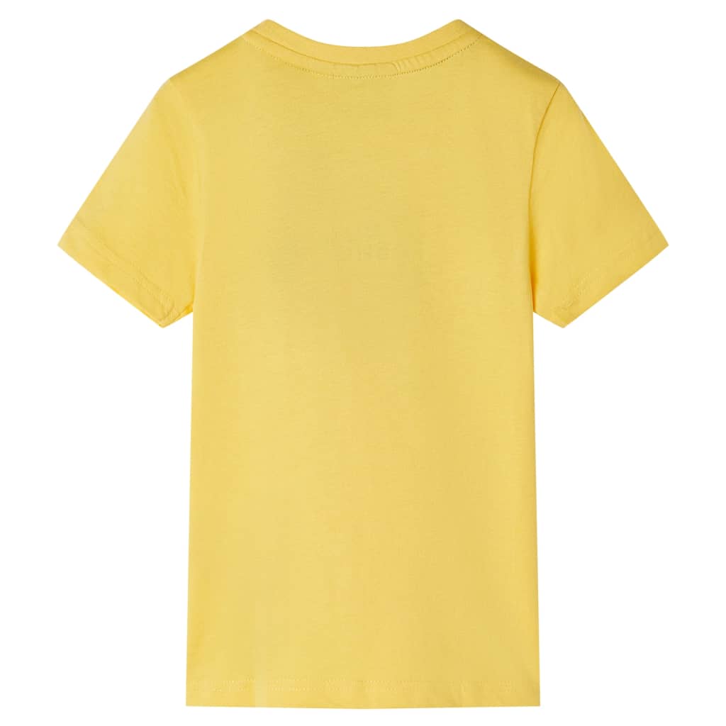 VidaXL Kindershirt mit kurzen Ärmeln 92 hellocker