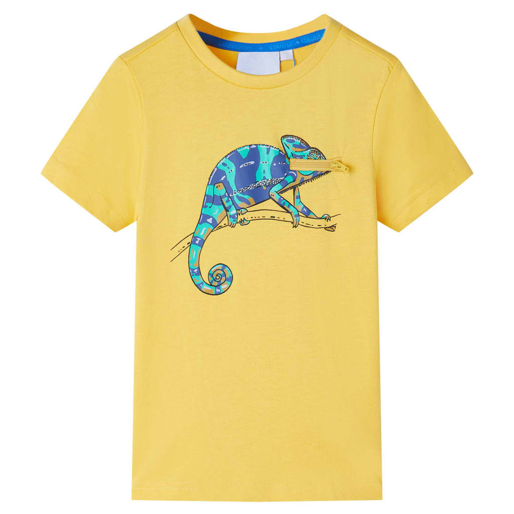 VidaXL Kindershirt mit kurzen Ärmeln 116 hellocker