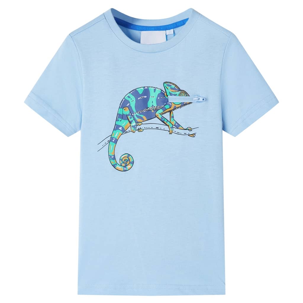 VidaXL Kindershirt mit kurzen Ärmeln 128 Hellblau