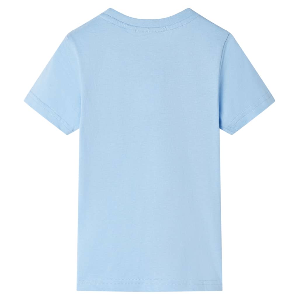 VidaXL Kindershirt mit kurzen Ärmeln 128 Hellblau