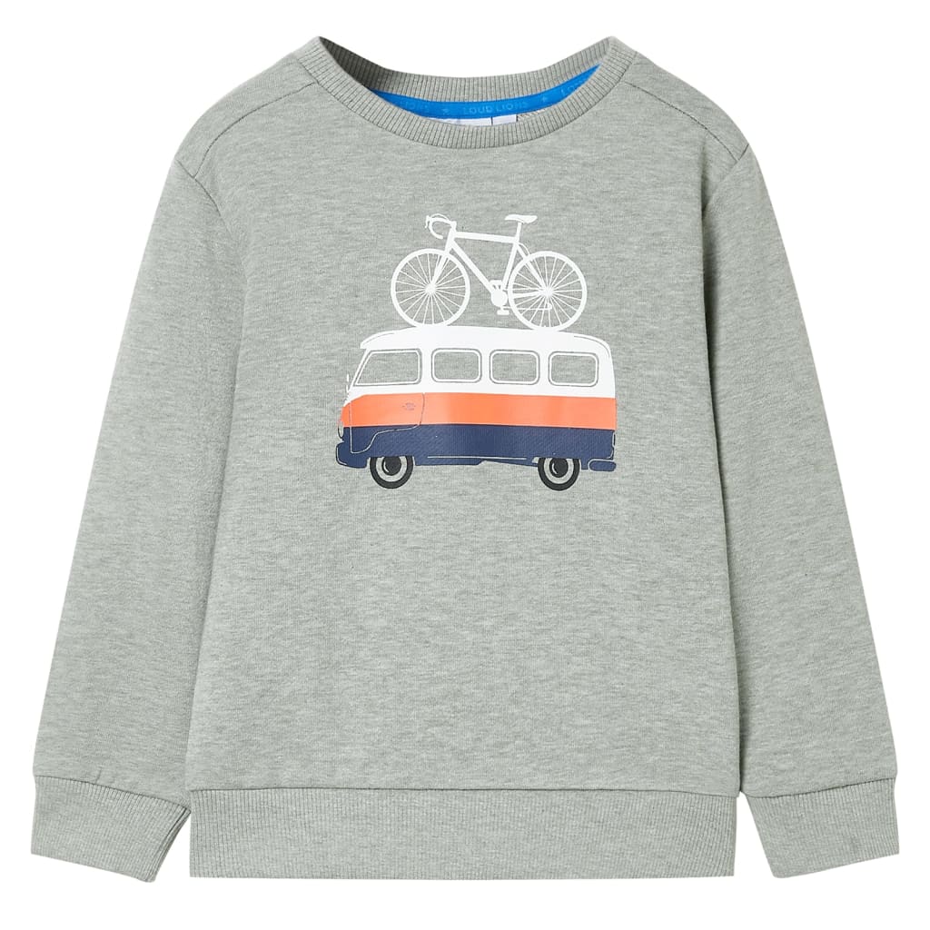 Vidaxxl Kinderpullover 128 helles Khaki gemischt
