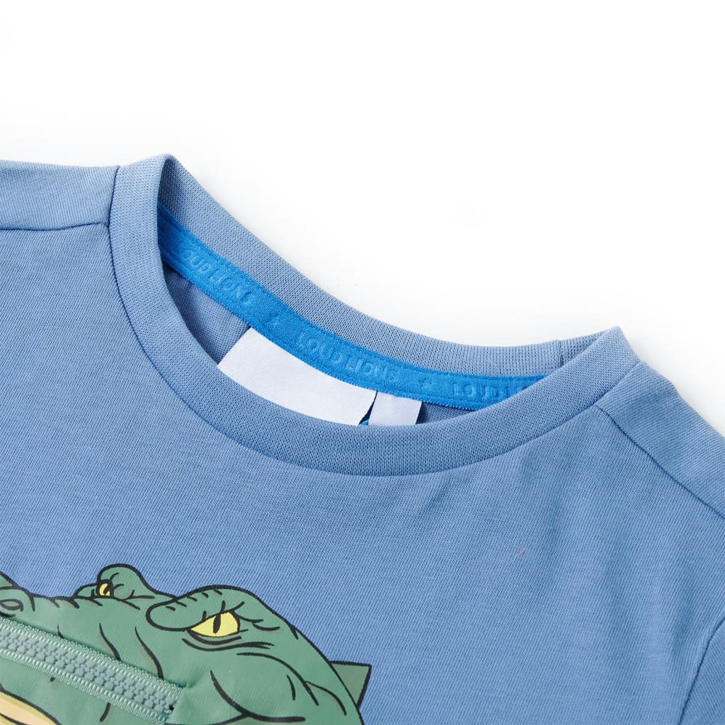 VidaXL Kindershirt 140 Mittelblau