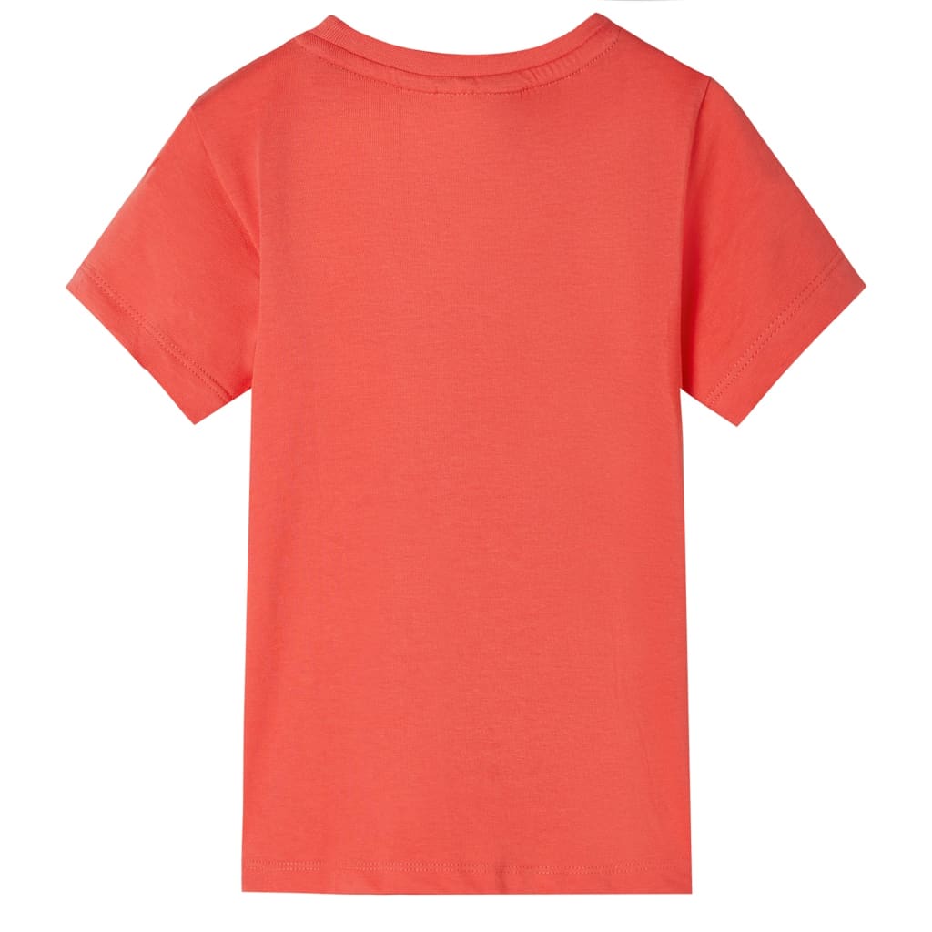 VidaXL Kindershirt mit kurzen Ärmeln 104 Hellrot
