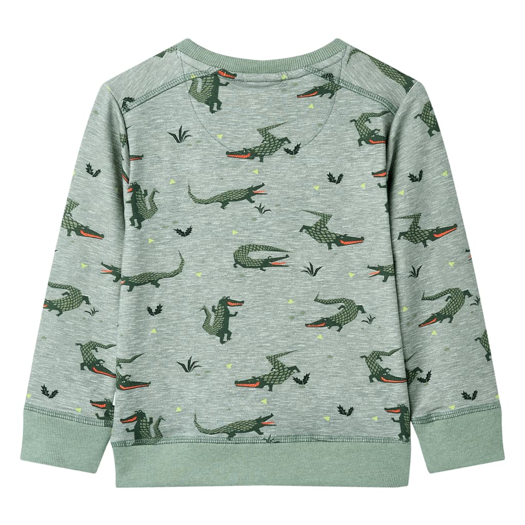 VidaXL Kinderpullover 116 hellkhaki meliert