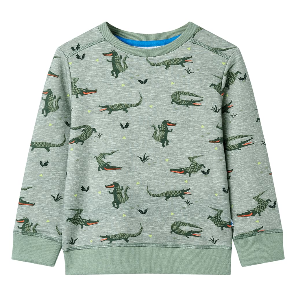 Vidaxxl Kinderpullover 128 helles Khaki gemischt