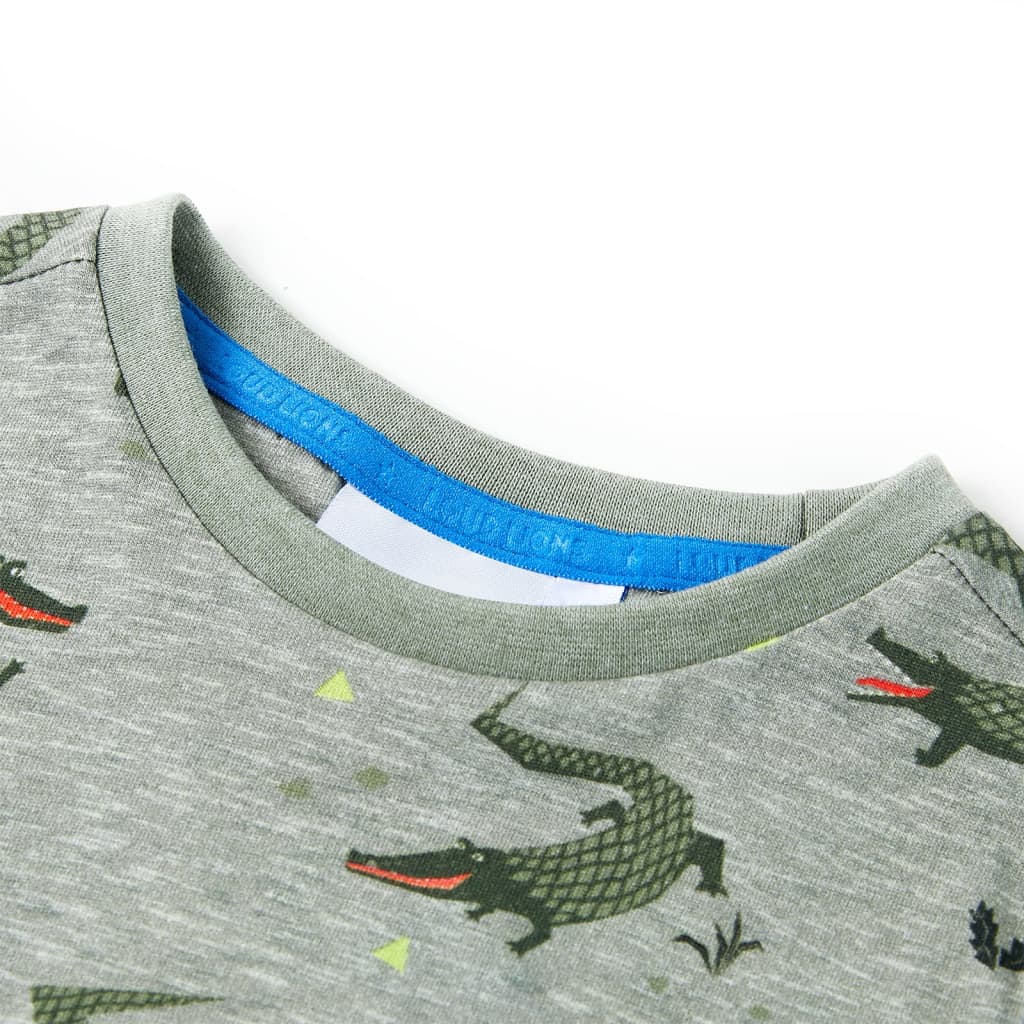 VidaXL Kinderhemd 104 gemischtes helles Khaki