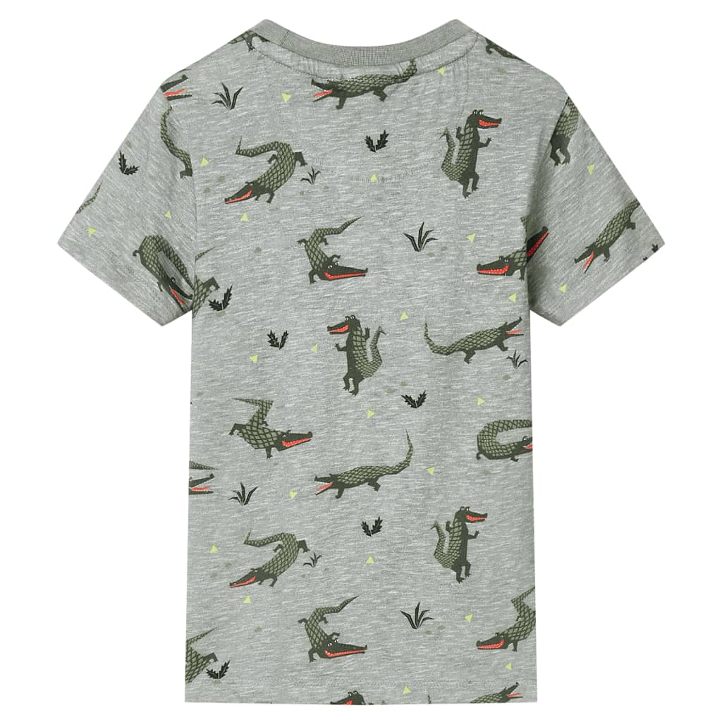 VidaXL Kindershirt 116 hellkhaki meliert