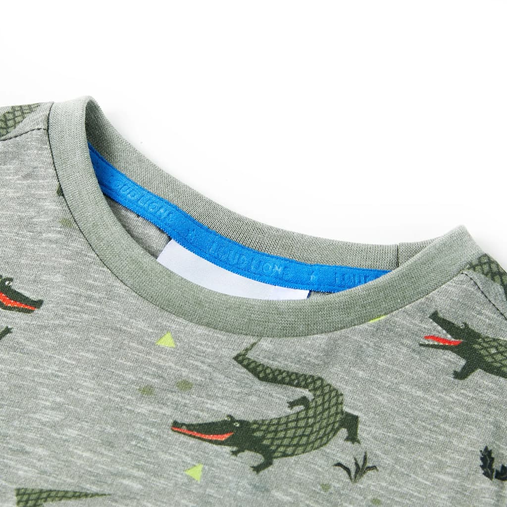 VidaXL Kinderhemd 128 gemischtes helles Khaki