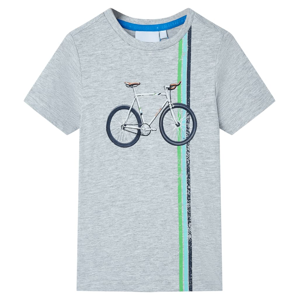 VidaXL Kindershirt mit kurzen Ärmeln 104 Grau
