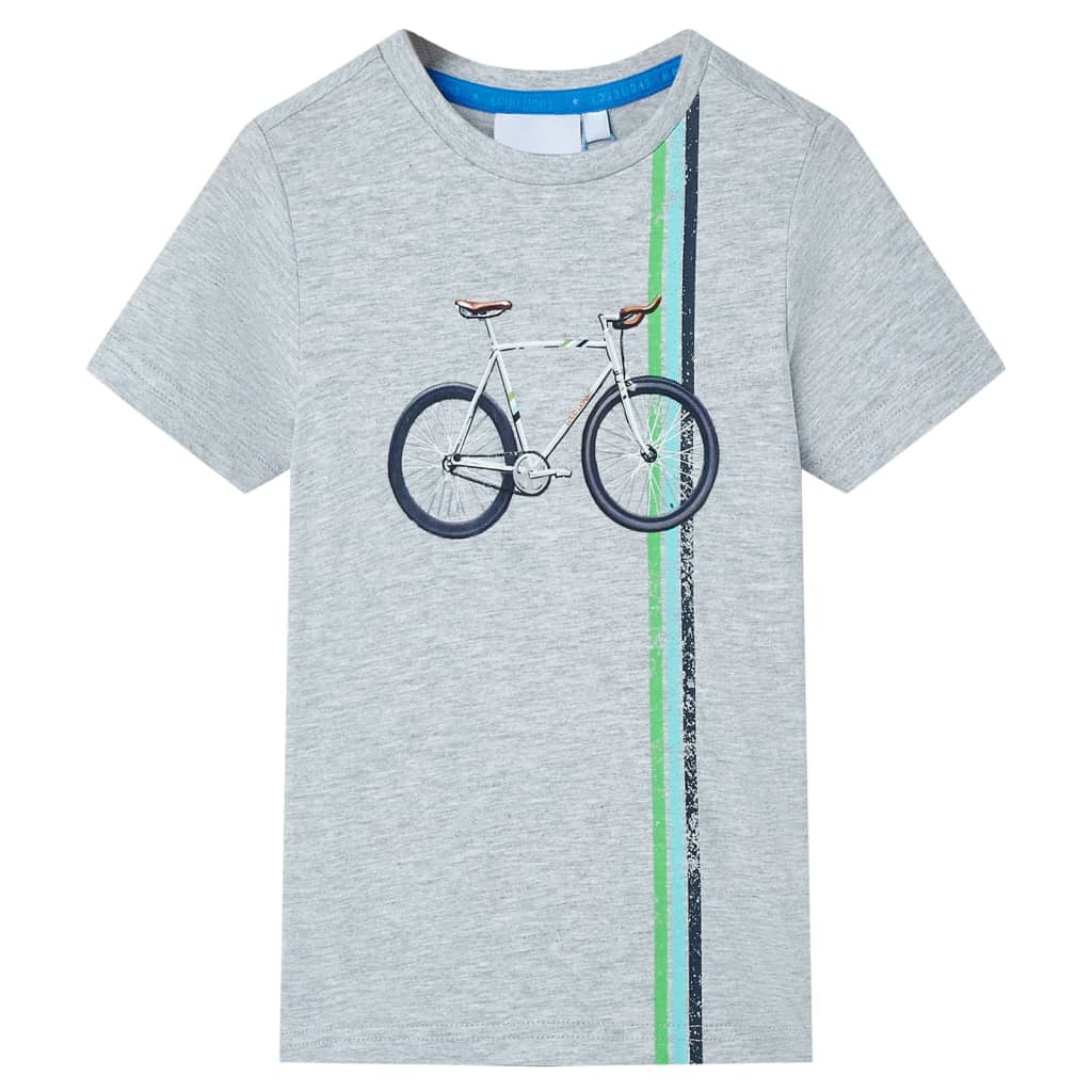 VidaXL Kindershirt mit kurzen Ärmeln 116 Grau