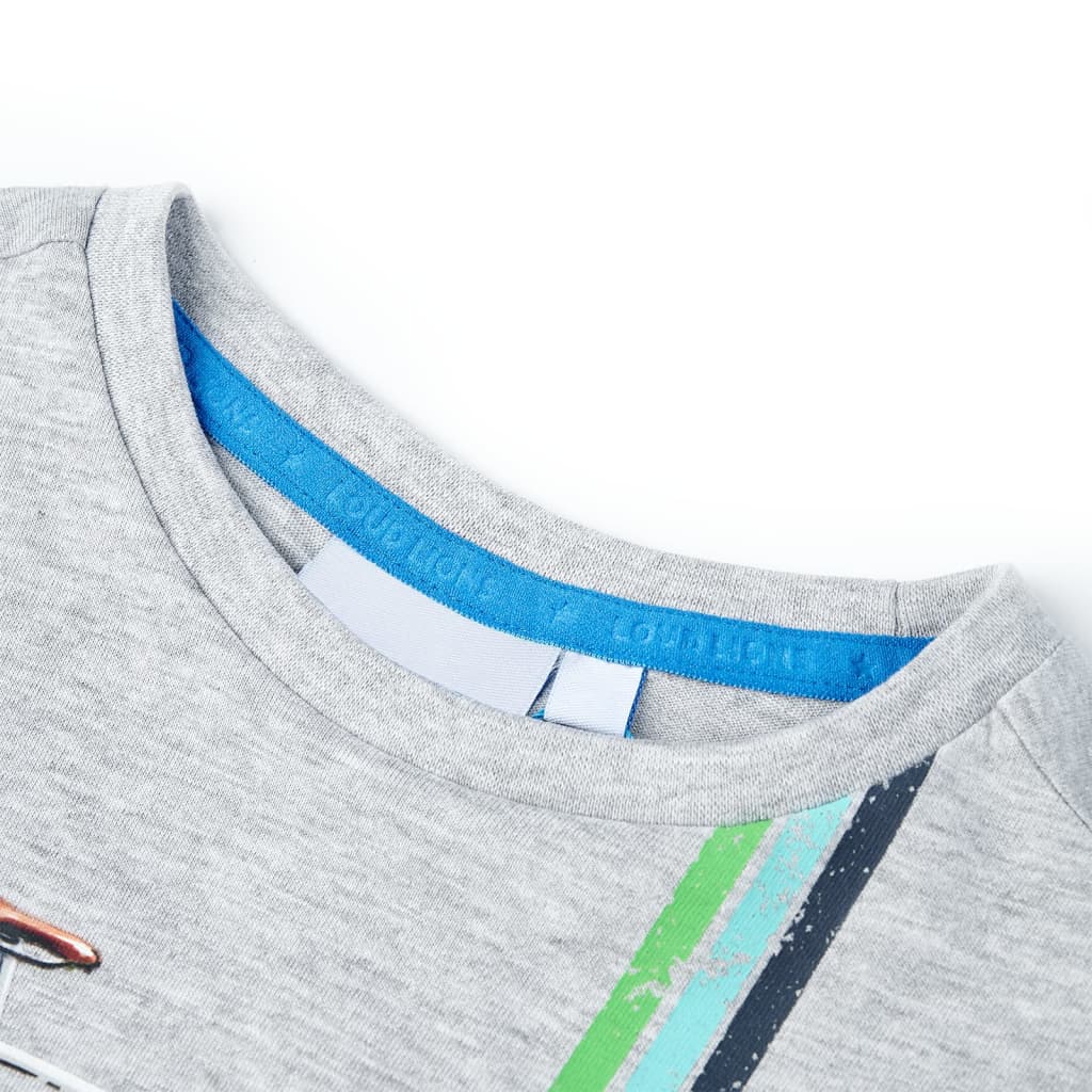 VidaXL Kindershirt mit kurzen Ärmeln 140 Grau