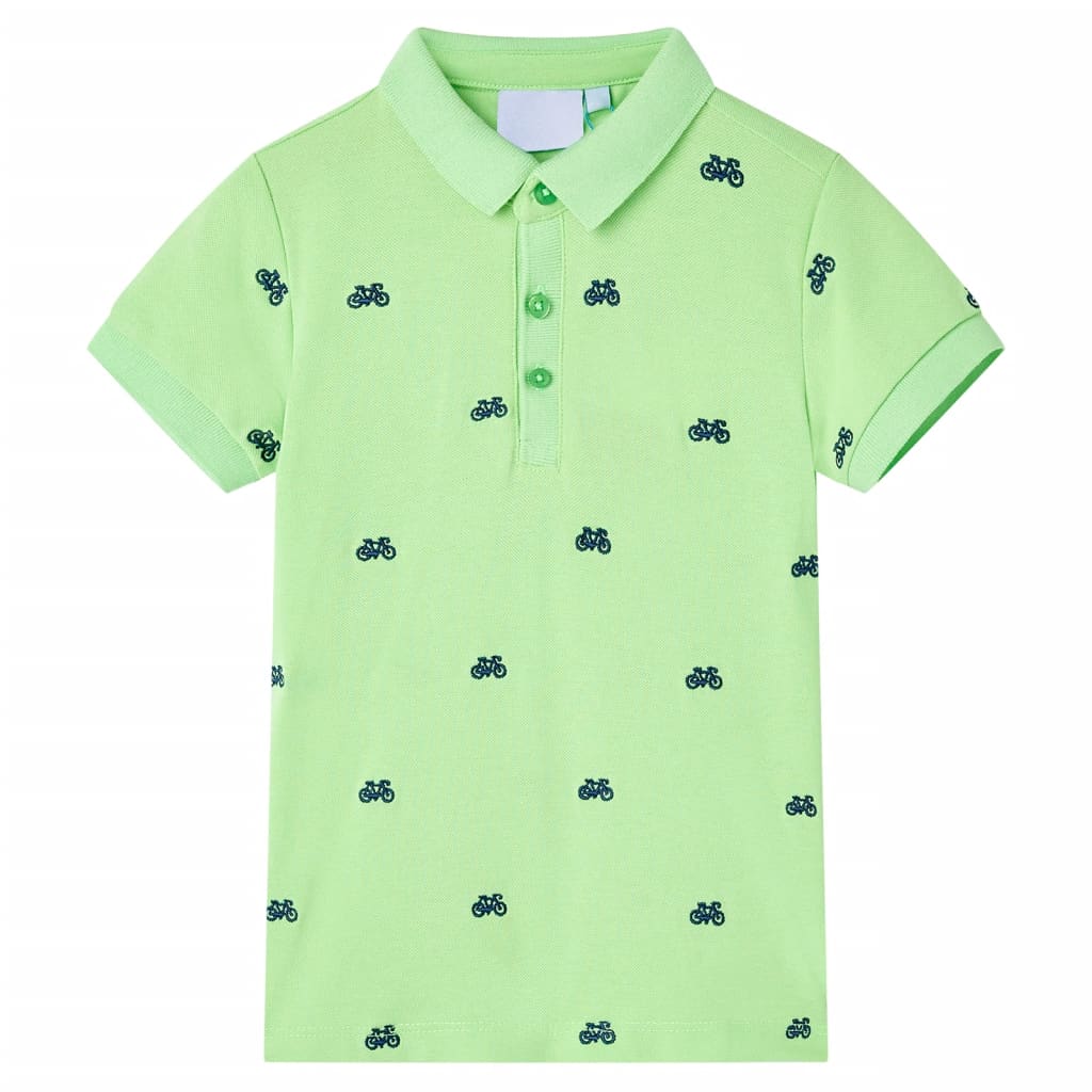 VidaXL Kinderpoloshirt 116 neongrün