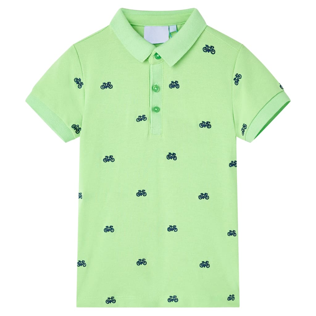VidaXL Kinderpoloshirt 128 neongrün