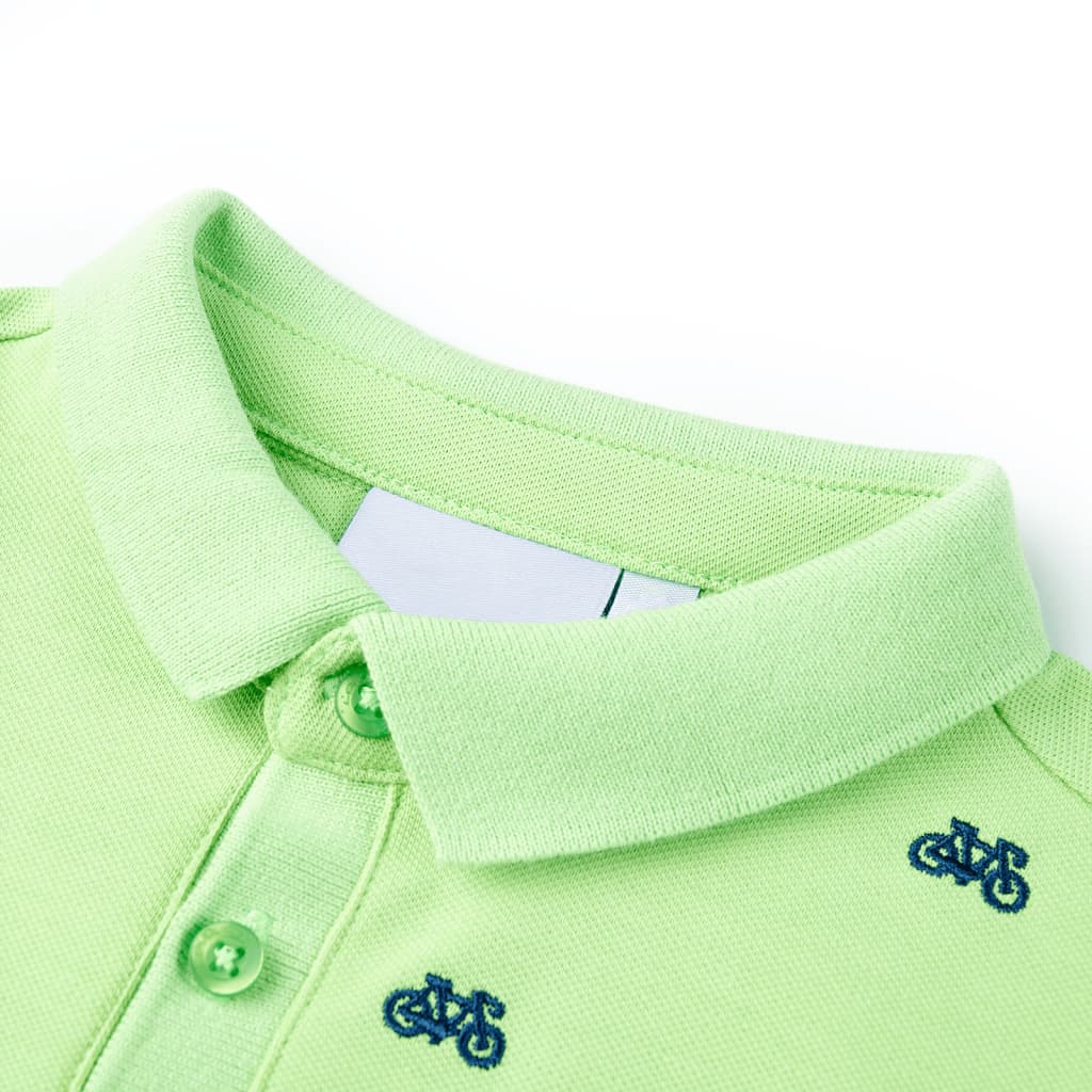 VidaXL Kinderpoloshirt 128 neongrün