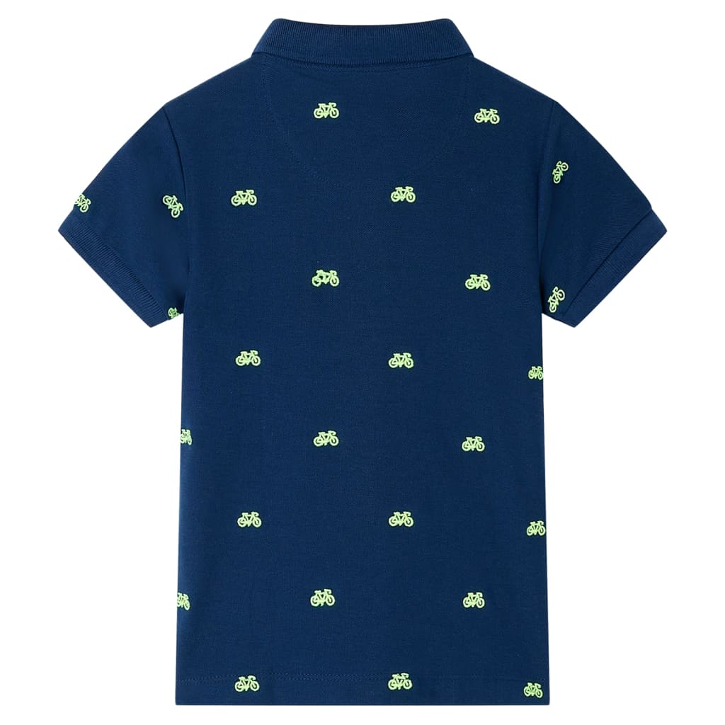 VidaXL Kinderpoloshirt 92 Marineblau