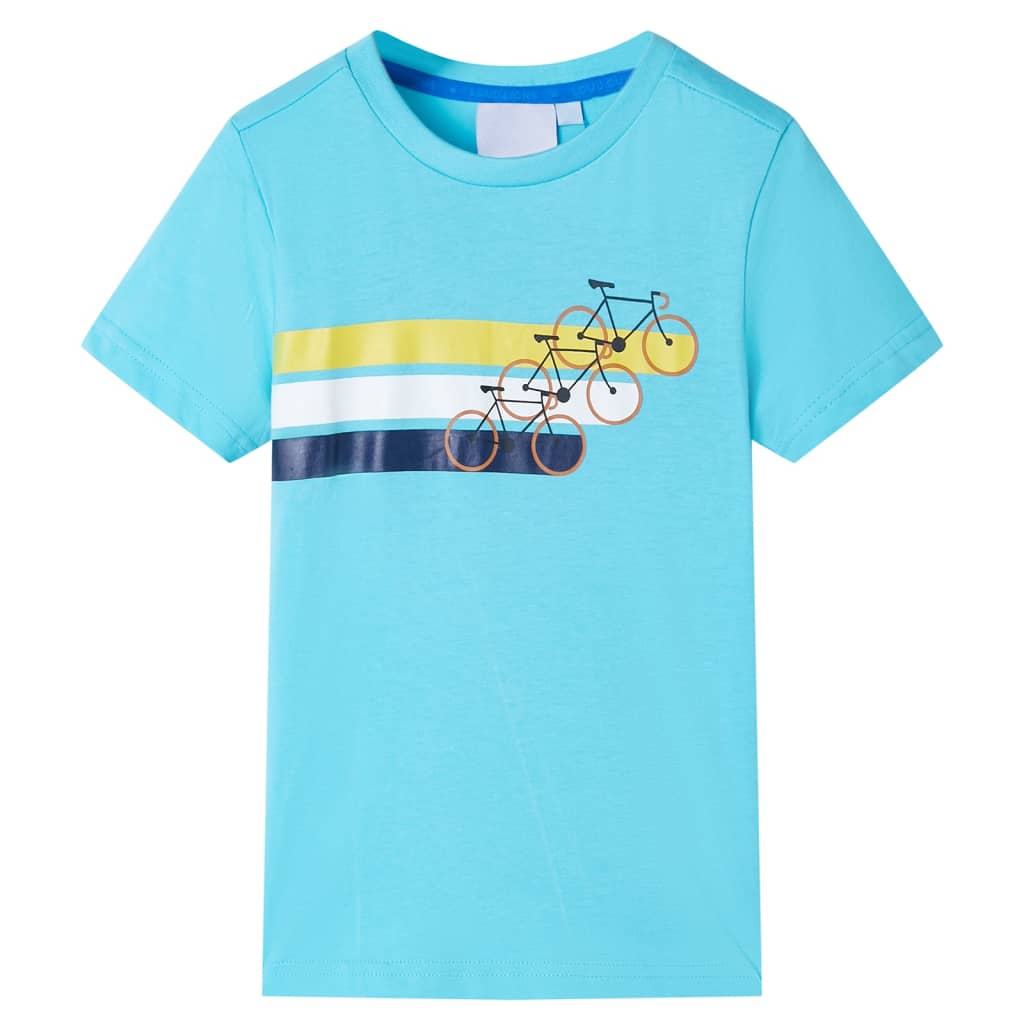 VidaXL Kindershirt mit kurzen Ärmeln 104 Meeresblau