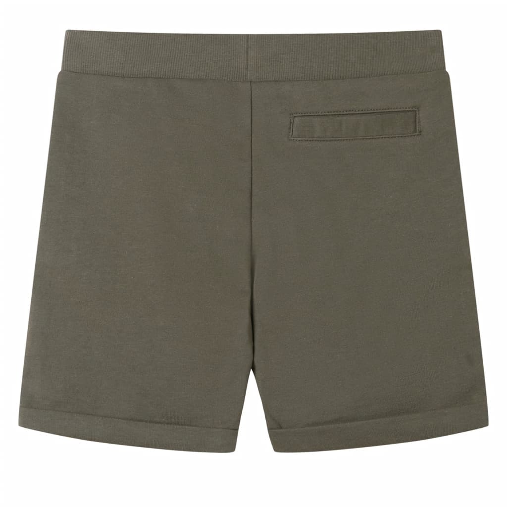 VidaXL Kindershorts mit Kordelzug 116 dunkles Khaki
