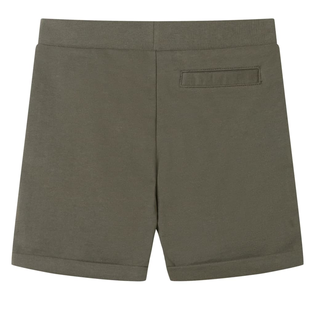 VidaXL Kindershorts mit Kordelzug 128 dunkles Khaki