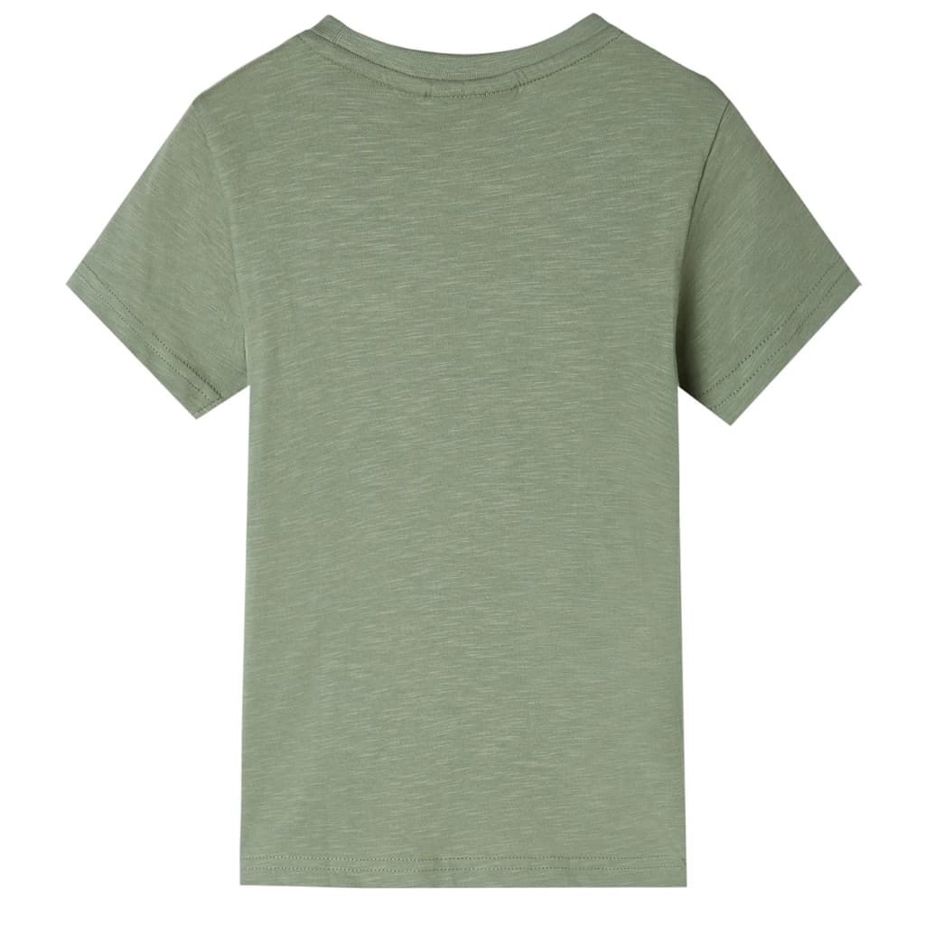 VidaXL Kindershirt mit kurzen Ärmeln 104 helles Khaki